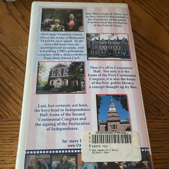 Dave and Augie’s Home Movies Ben Franklin’s….VHS - Picture 2 of 2